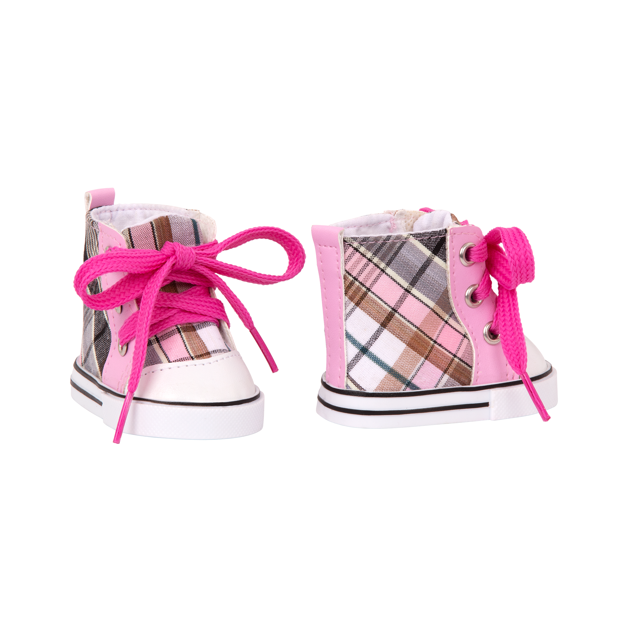 Plaid All Over Shoes for 18-inch Dolls