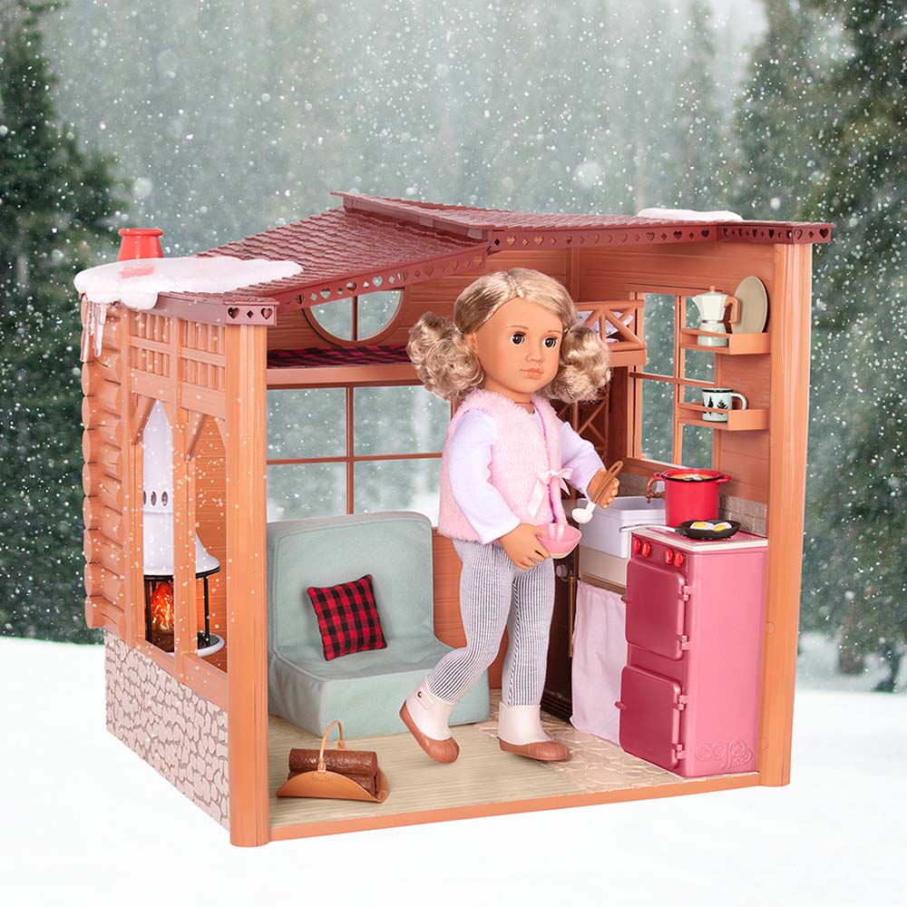 Cozy Cabin Dollhouse for 46 cm Dolls Our Generation Our