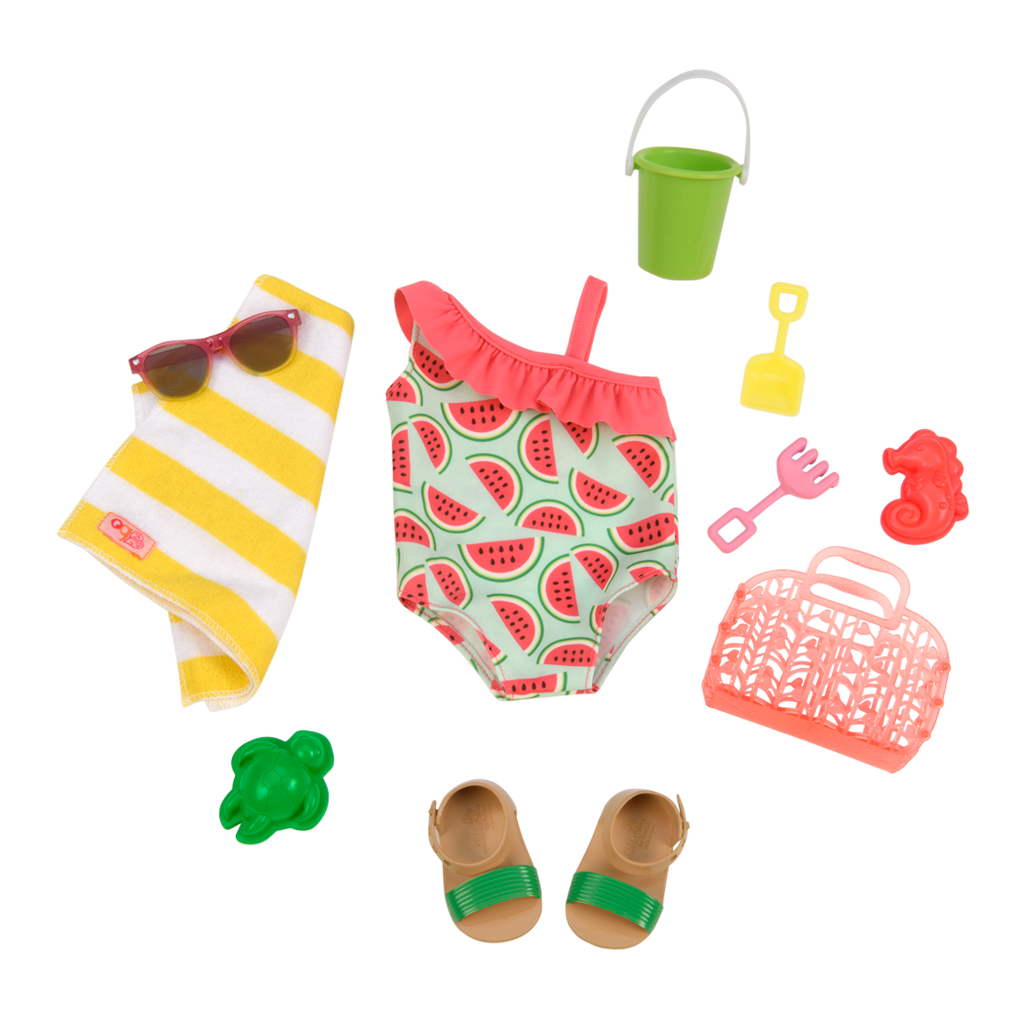 Slice of Fun - Beach Outfit for Dolls - Our Generation