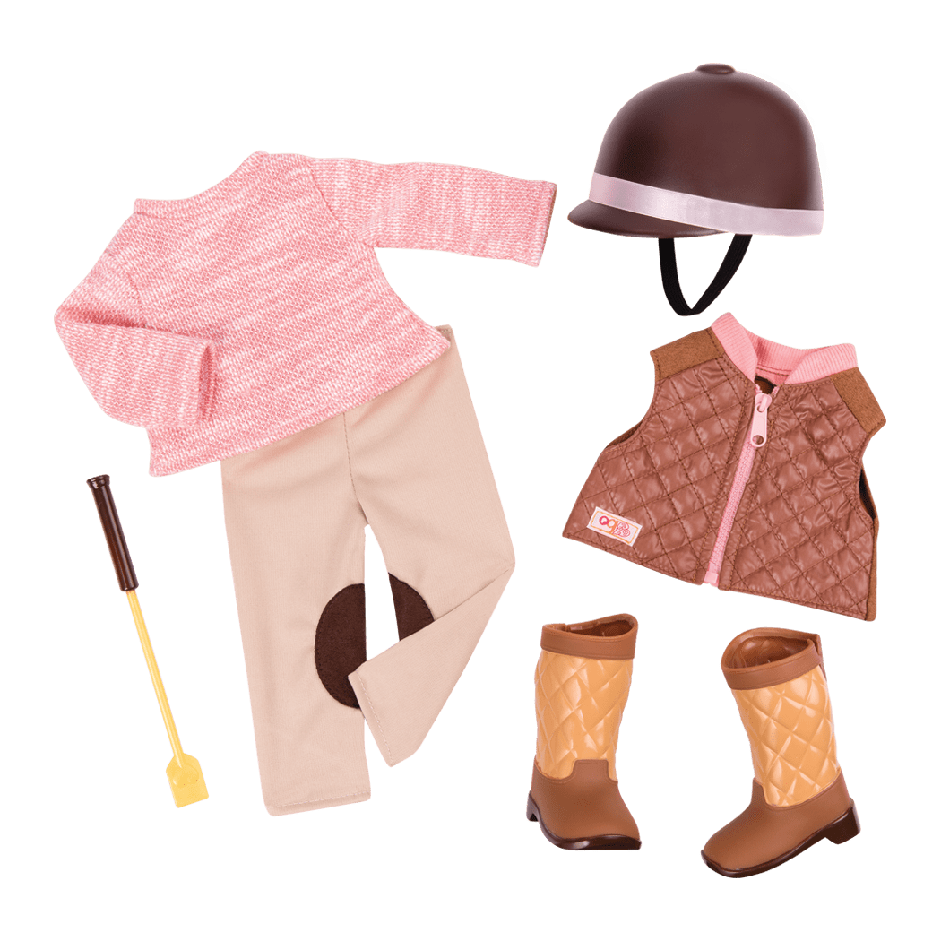 Riding in Style Equestrian Outfit for 18-inch Dolls