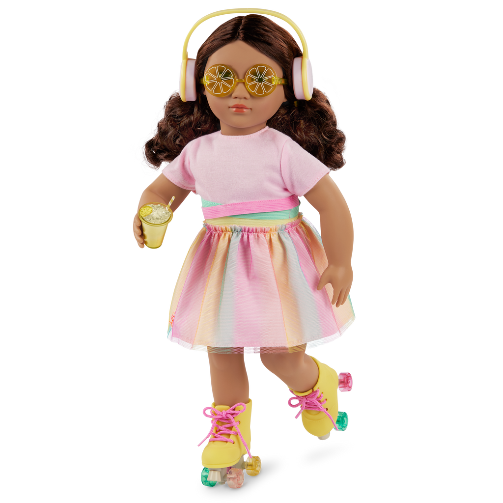Our Generation Rollerblades & Lemonade Outfit for 46 cm Dolls