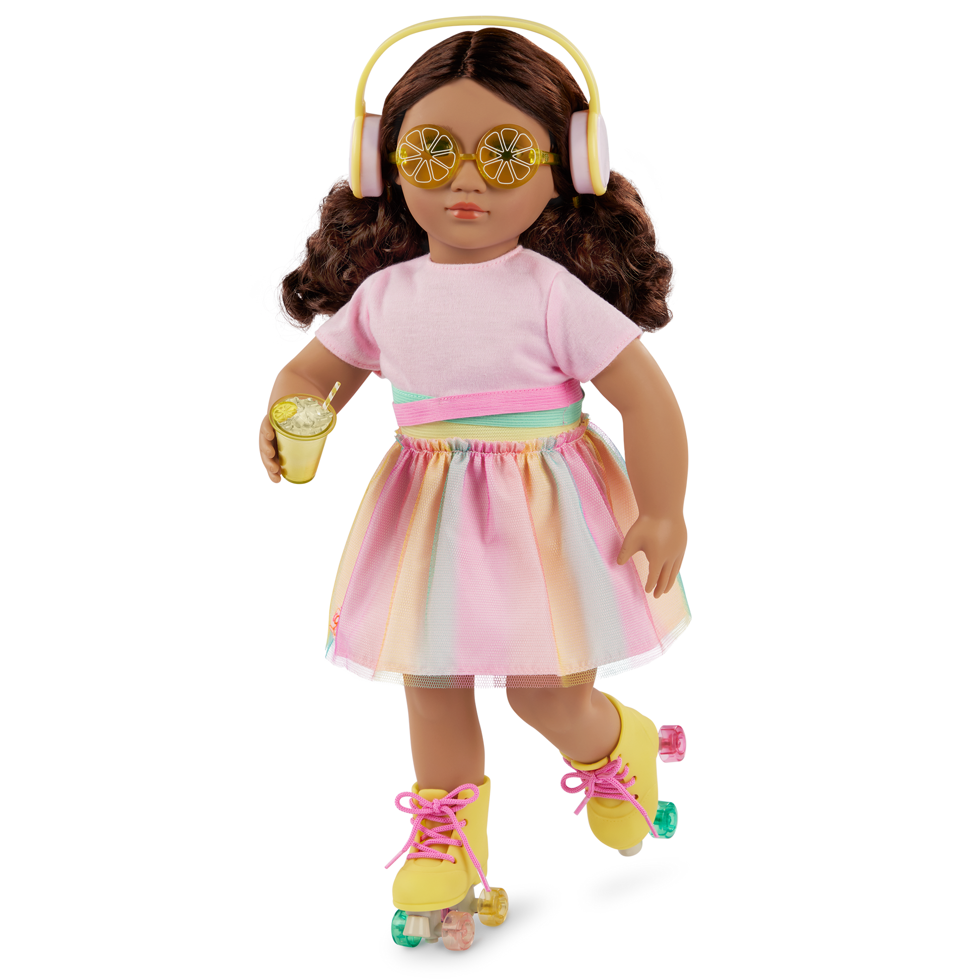Our Generation Rollerblades & Lemonade Outfit for 46 cm Dolls