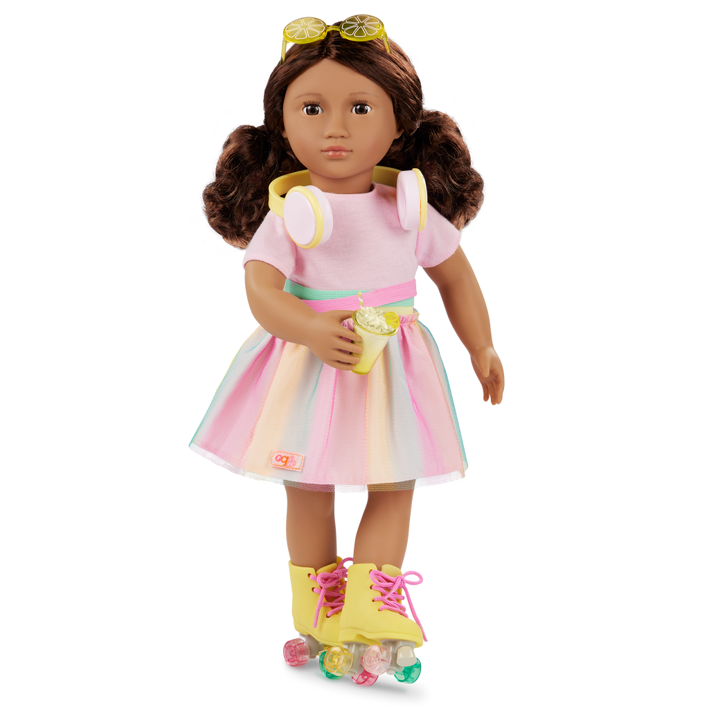 Our Generation Rollerblades & Lemonade Outfit for 46 cm Dolls
