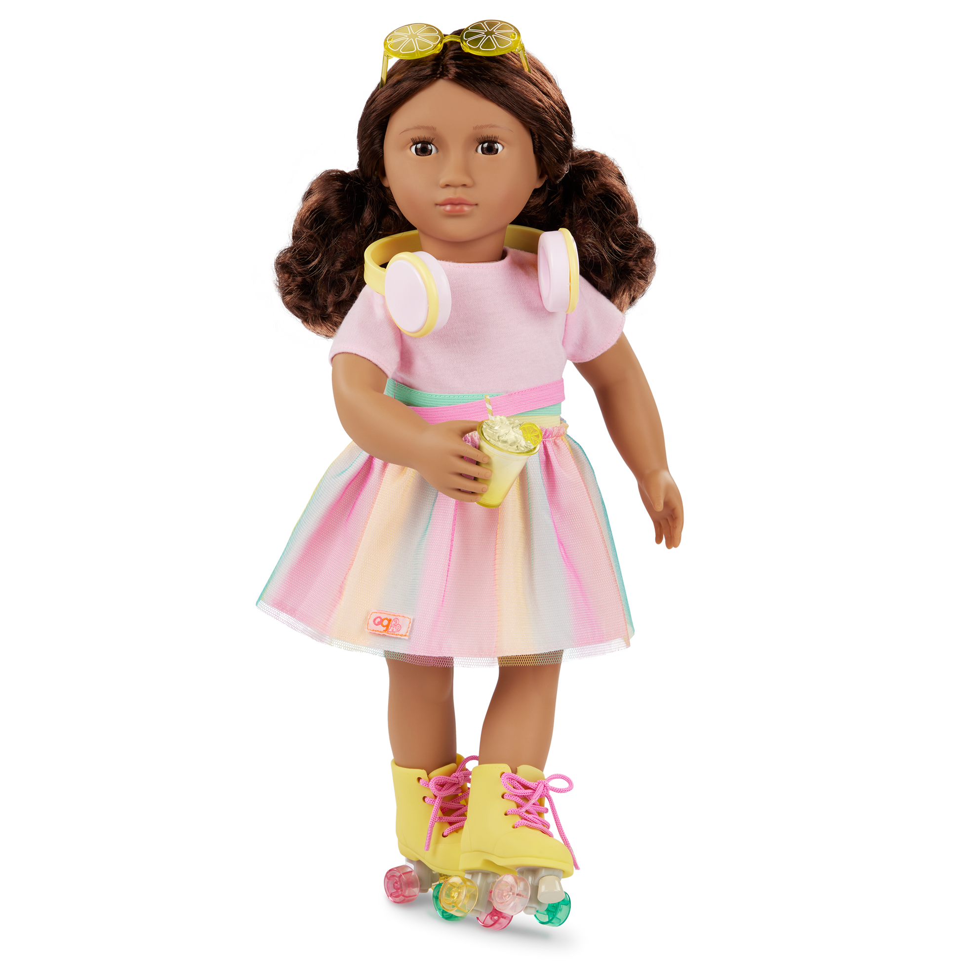 Our Generation Rollerblades & Lemonade Outfit for 46 cm Dolls