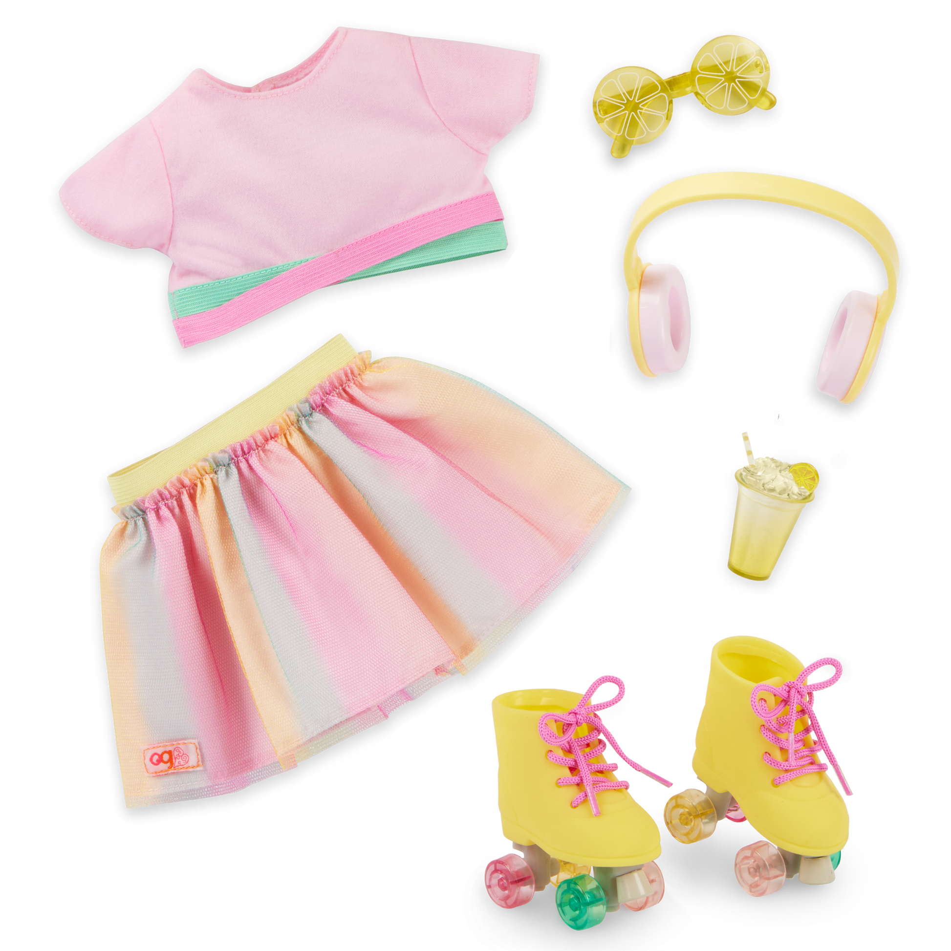 Our Generation Rollerblades & Lemonade Outfit for 46 cm Dolls