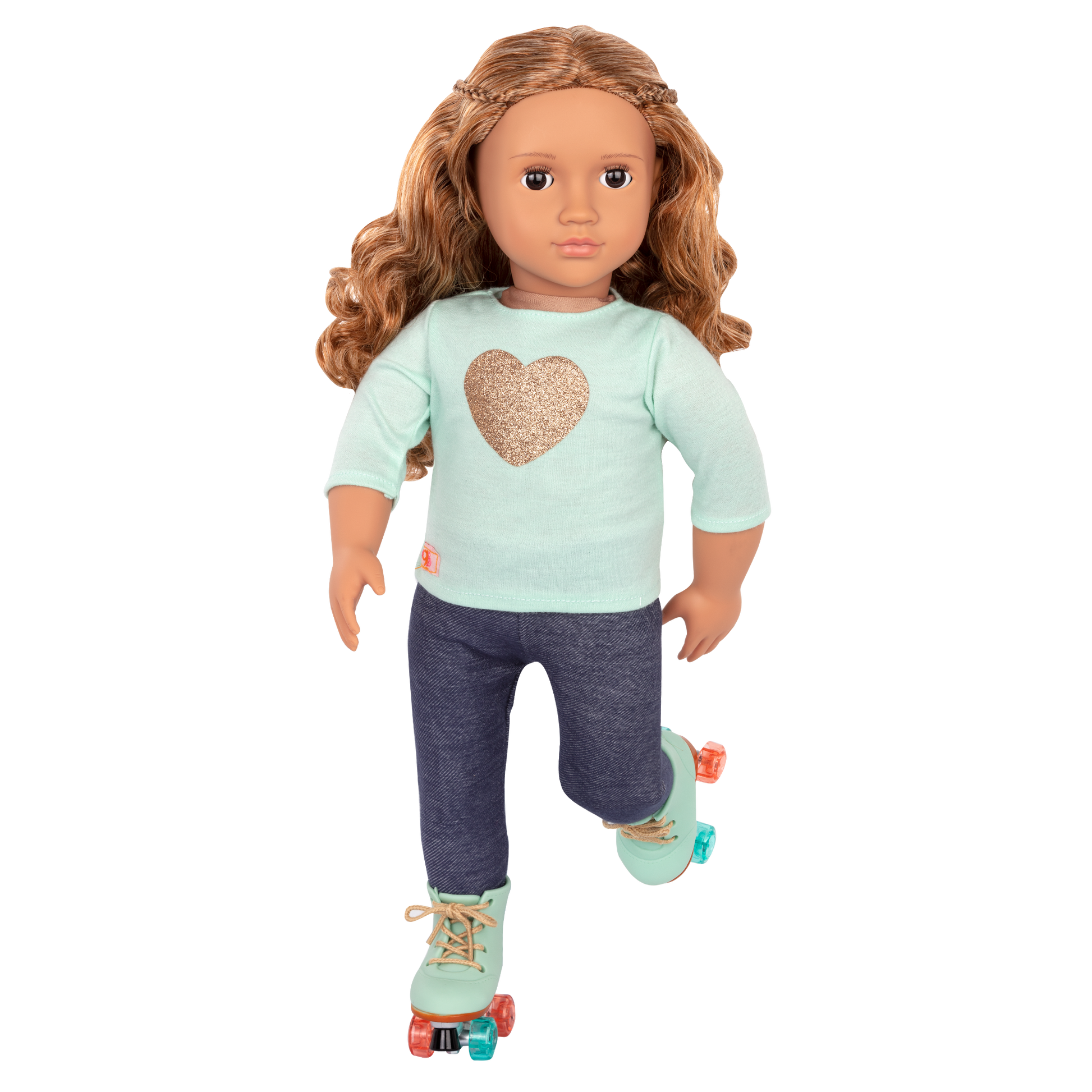 18-inch doll with light-brown hair, brown eyes, diner accessories and storybook