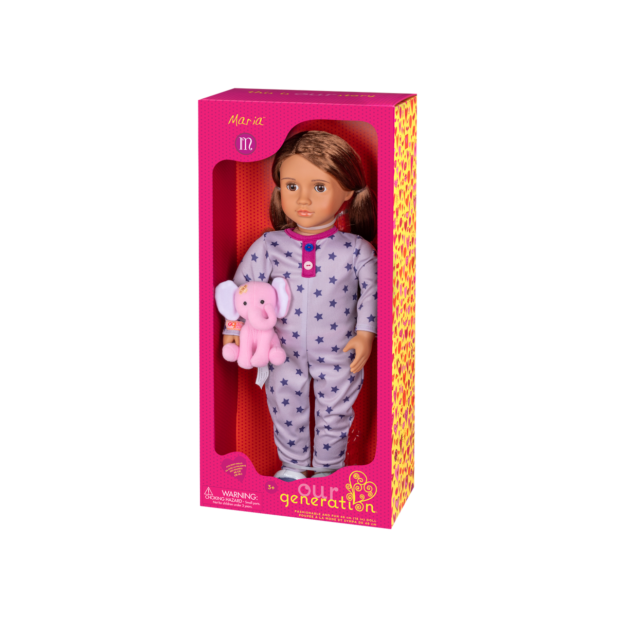 Our Generation – Pyjama Paresseux Endormi Pour Poupée 46 Cm – Ensemble Avec Peluche Sloth, Réveil Et Pantoufles