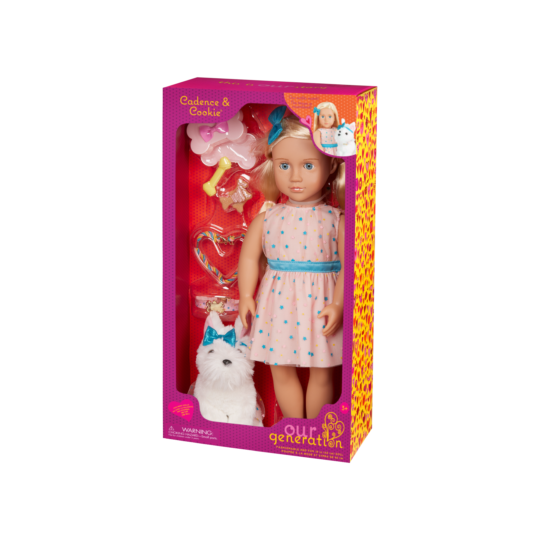 Our Generation 18-inch Doll & Pet Cadence & Cookie