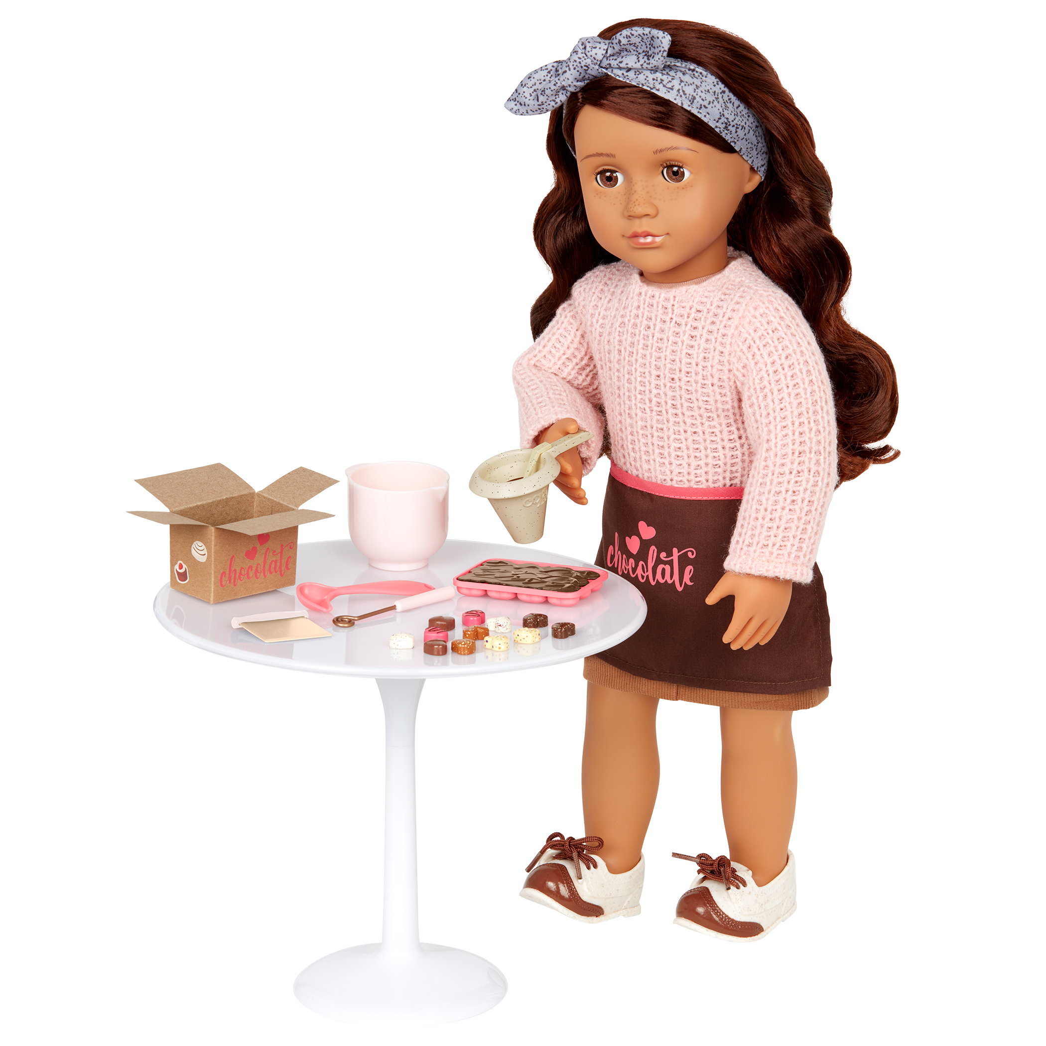 Our Generation Posable 18-inch Baker Doll Coco & Storybook
