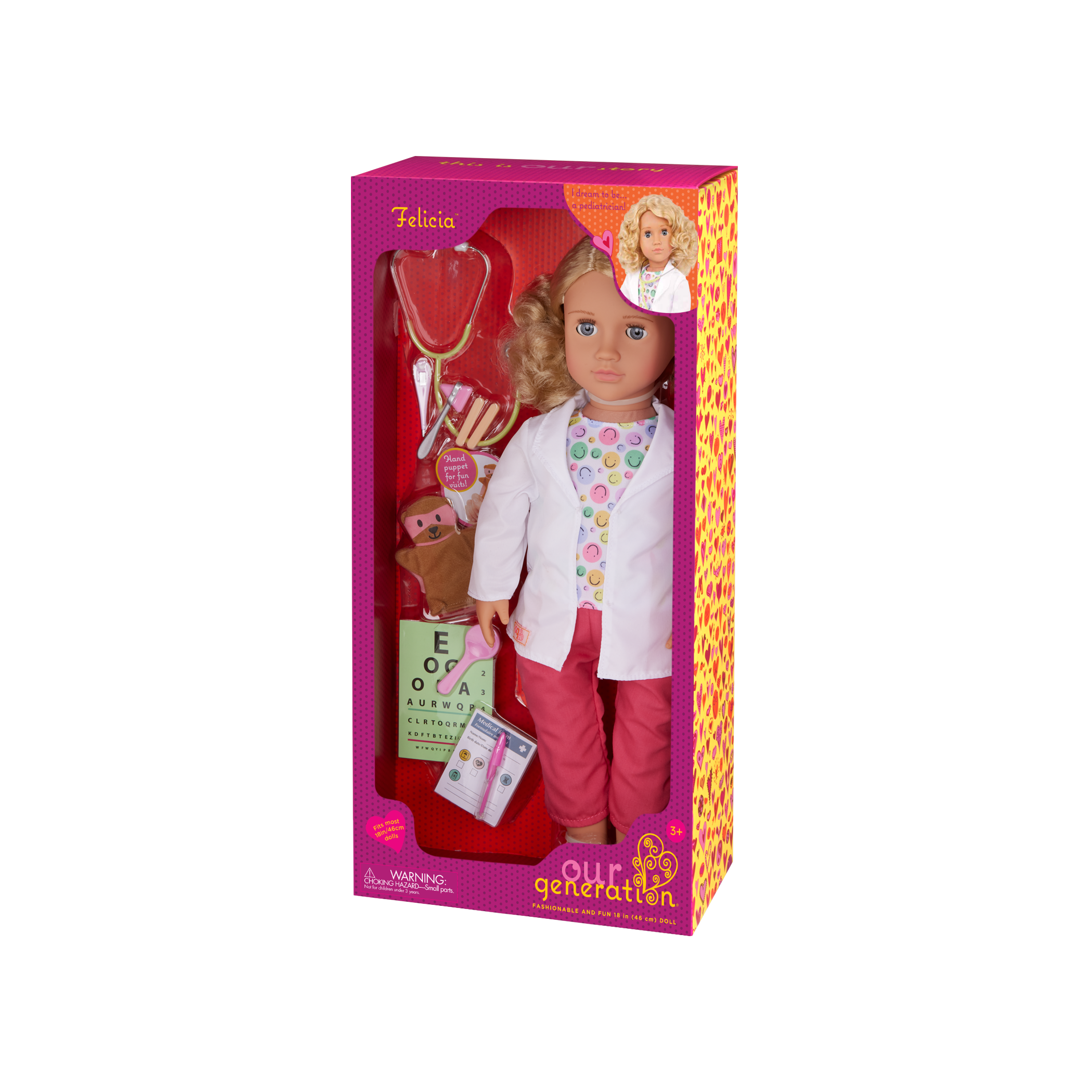 Our Generation 18-inch Pediatrician Doll Felicia