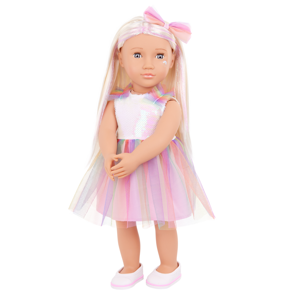 46 cm Fashion Doll in Rainbow Outfit