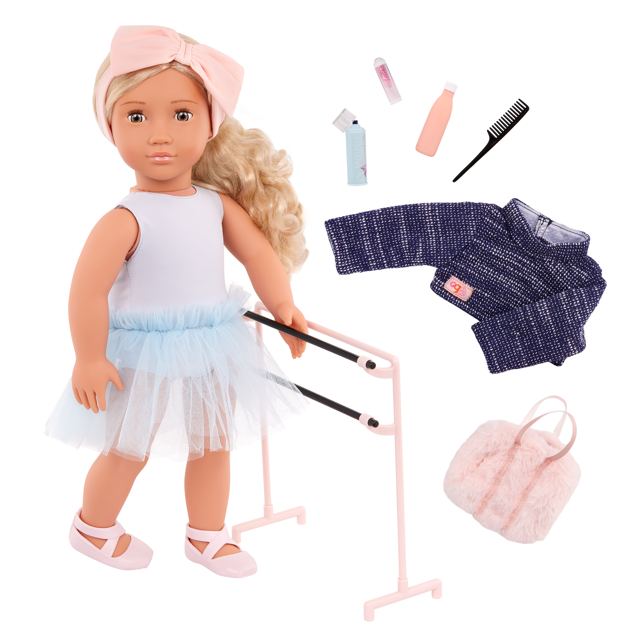 Our Generation 46 cm Doll Prima with ballet outfit and accessories