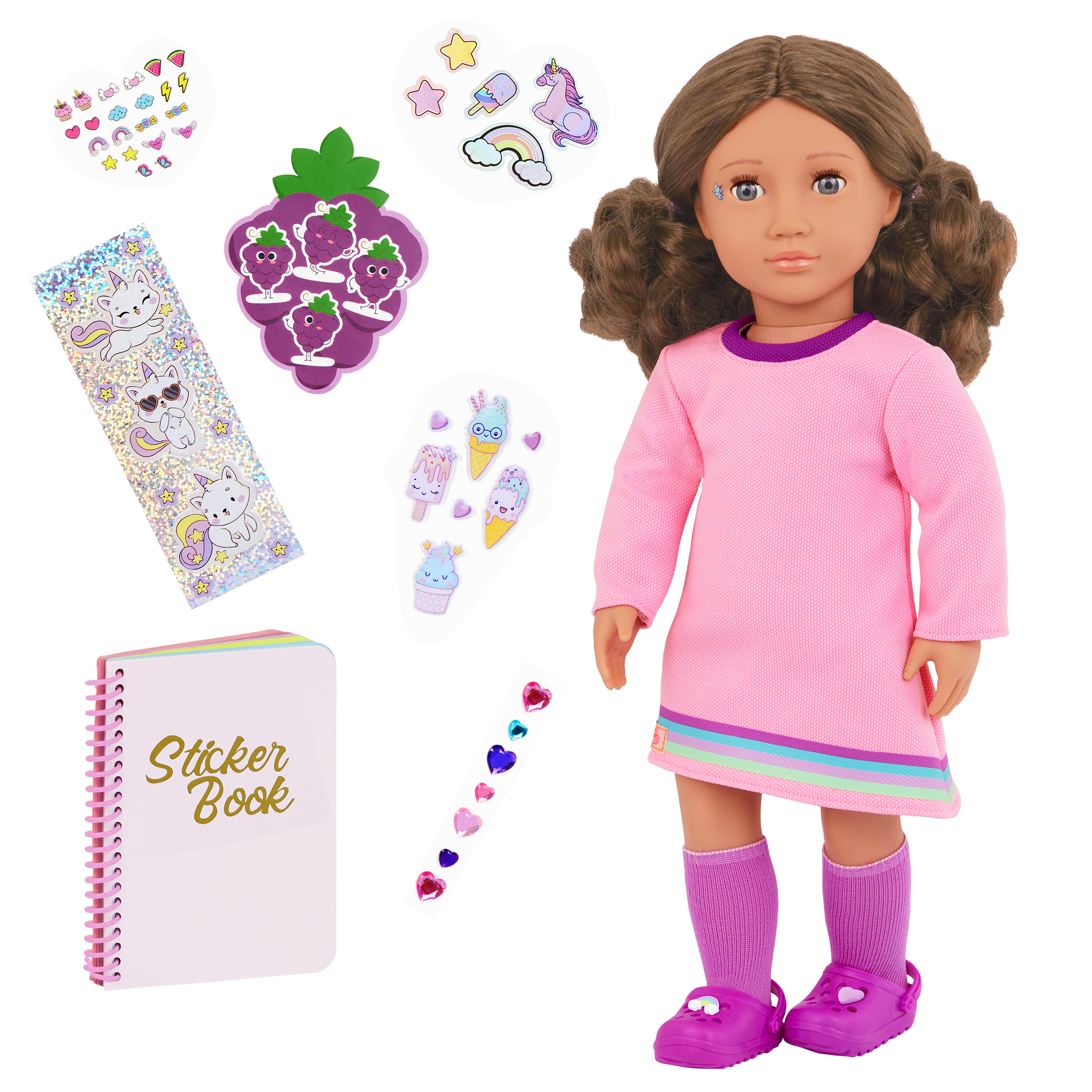 Our Generation 46 cm Doll Finley & Stickers