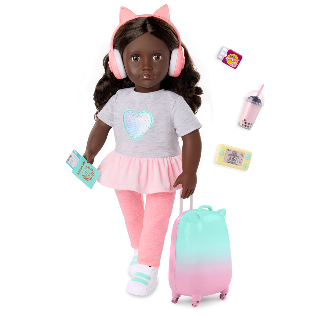Our Generation 46 cm Doll Kezia & Travel Accessories