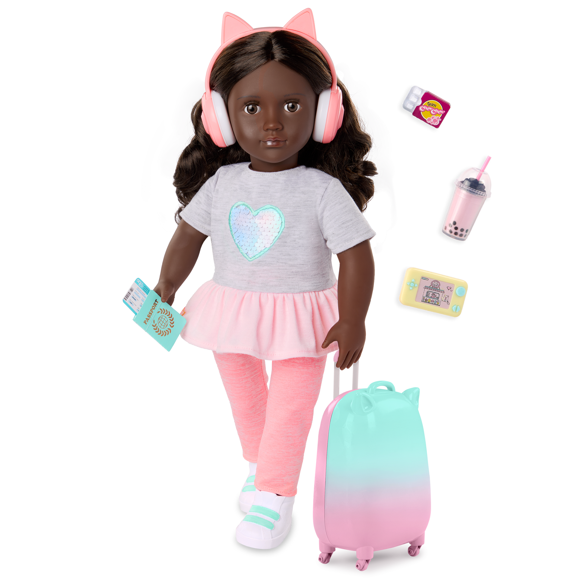 Our Generation 46 cm Doll Kezia & Travel Accessories
