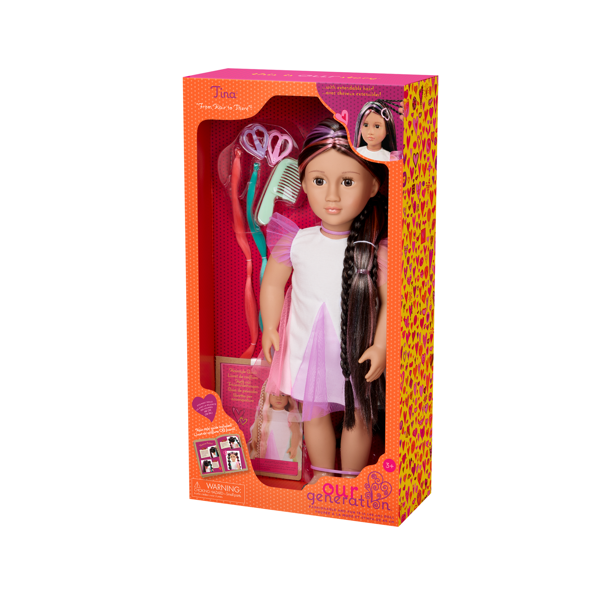 Our Generation 46 cm Rainbow Hair Grow Doll Tina