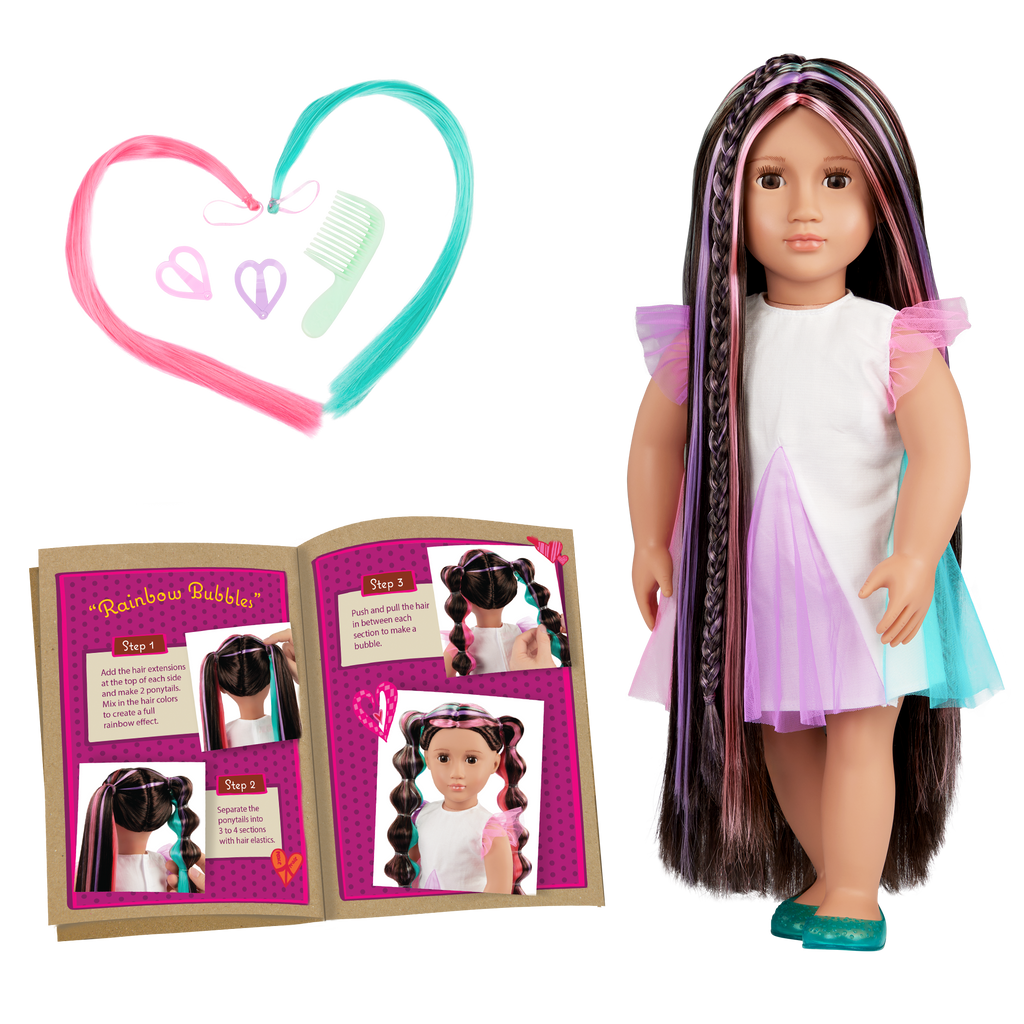 Our Generation 46 cm Rainbow Hair Grow Doll Tina