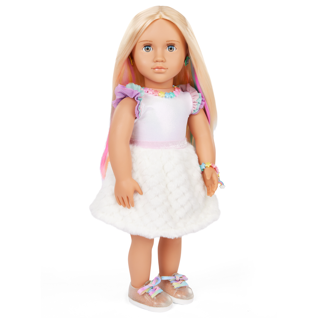 Our Generation 18-inch Doll Mariana & Rainbow Jewelry