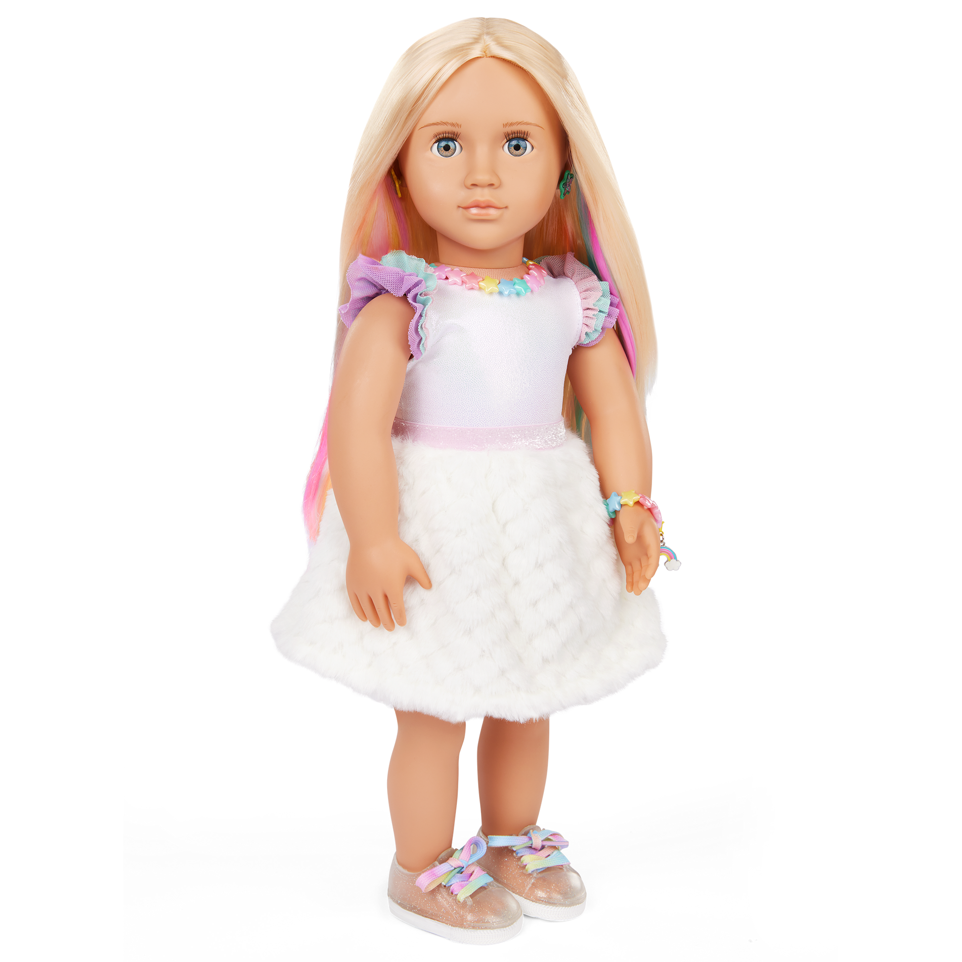 Our Generation 18-inch Doll Mariana & Rainbow Jewelry