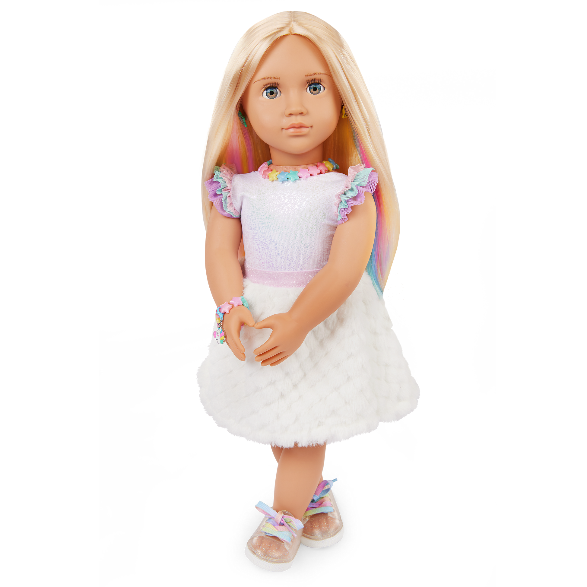 Our Generation 18-inch Doll Mariana & Rainbow Jewelry