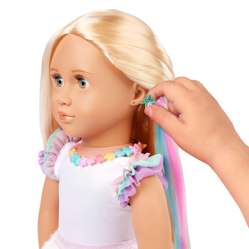 Our Generation 18-inch Doll Mariana & Rainbow Jewelry