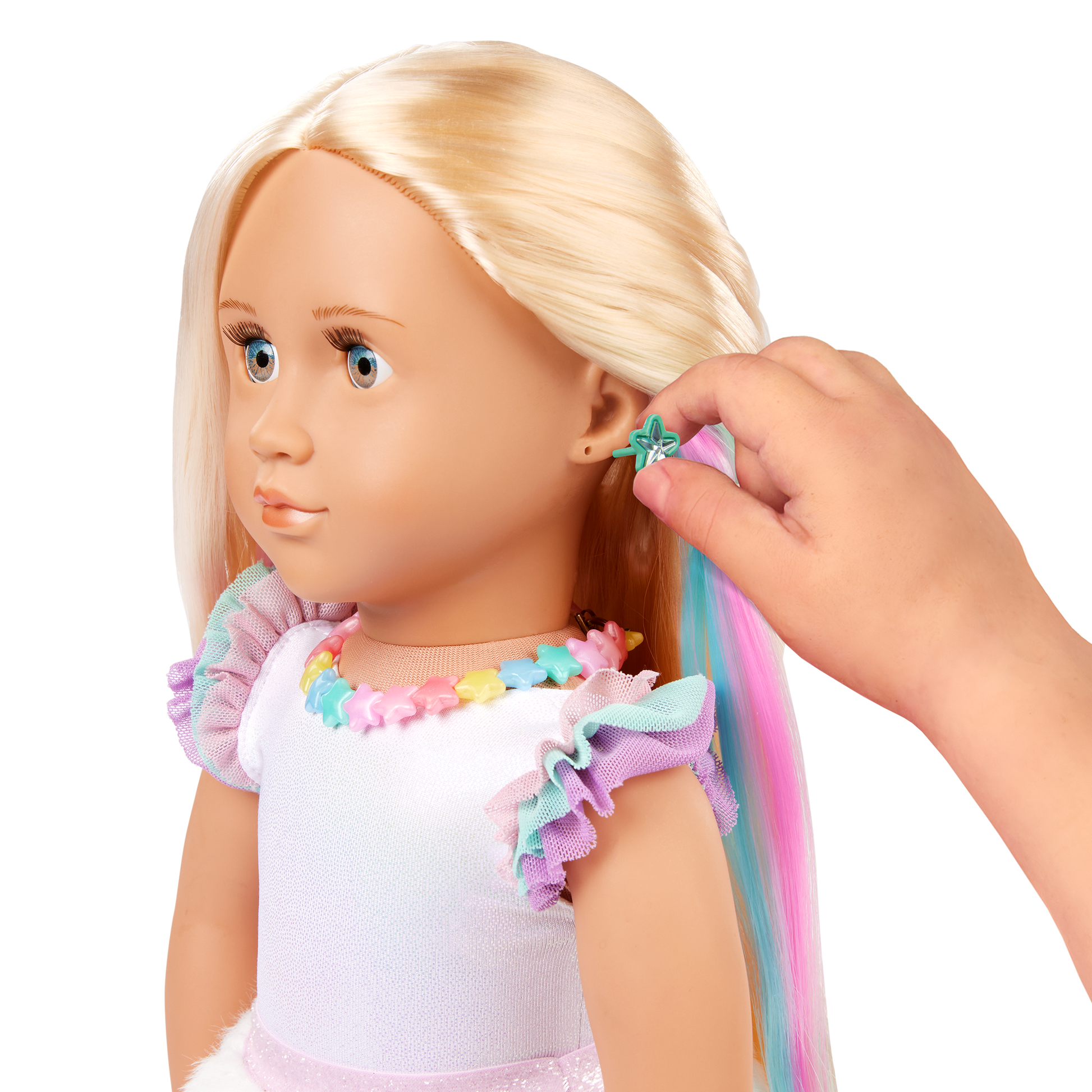 Our Generation 18-inch Doll Mariana & Rainbow Jewelry