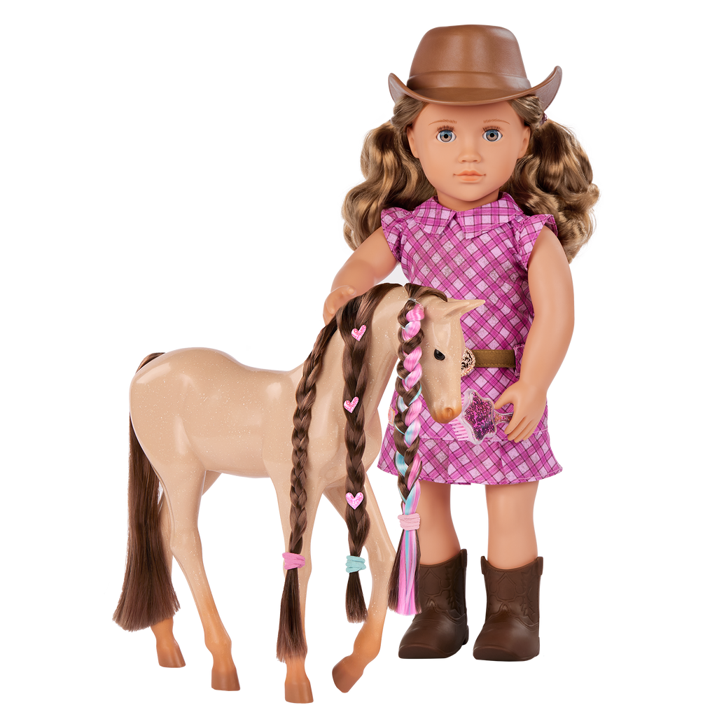 Our Generation 18-inch Doll Callie & Pet Foal Set