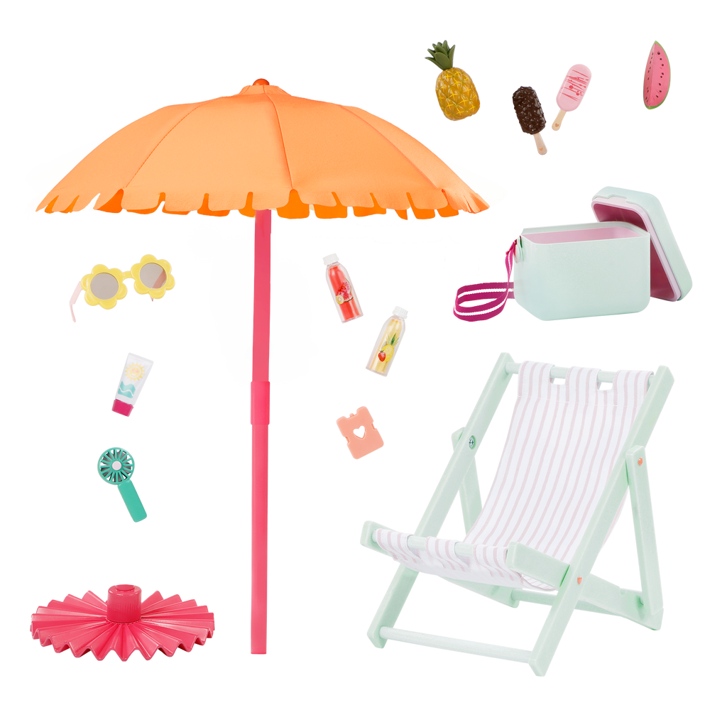 Our Generation Sunny & Cool Patio Accessory Set for 46 cm Dolls