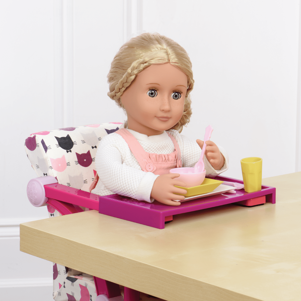 Clip-on chair for 18-inch doll
