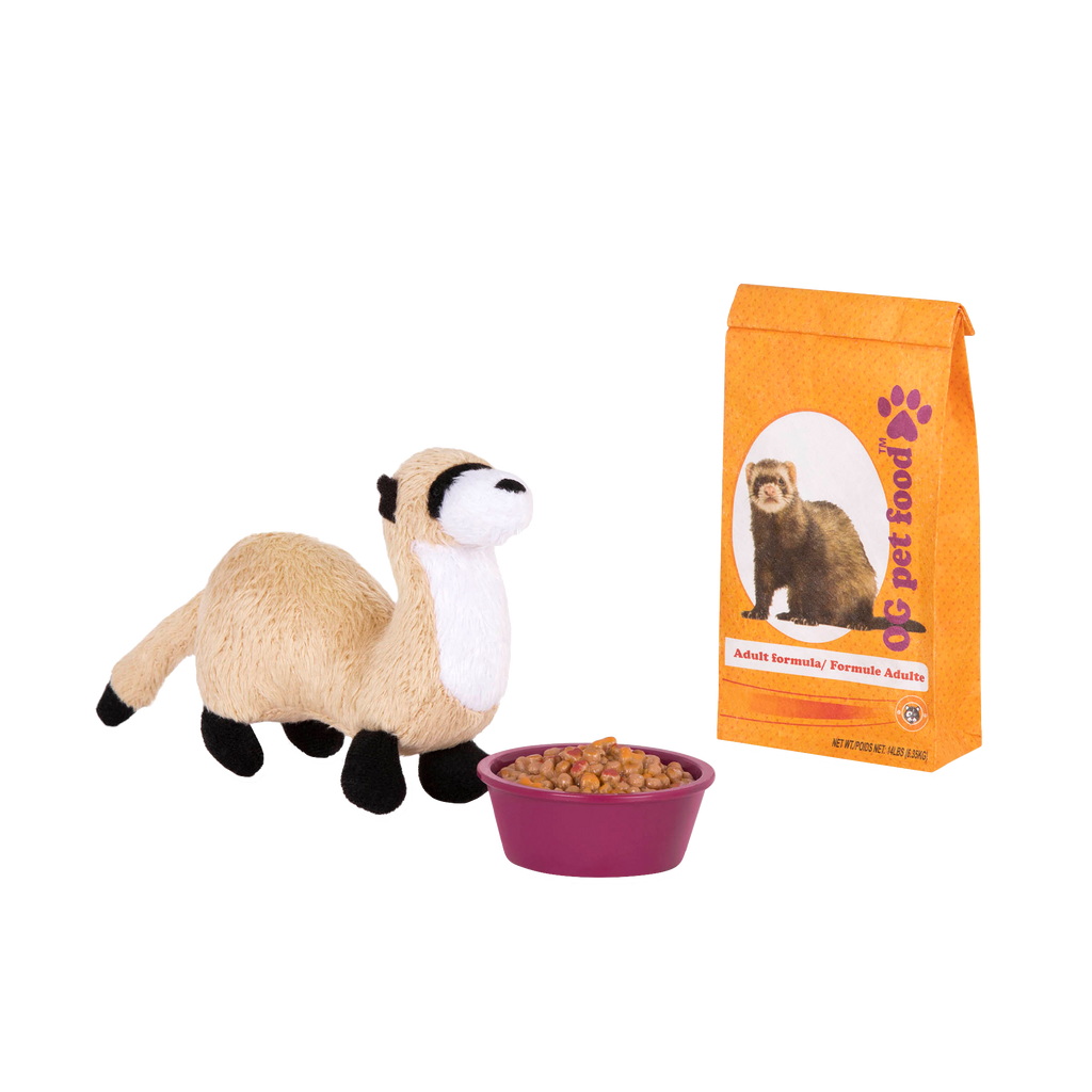 Ferret plushie playset