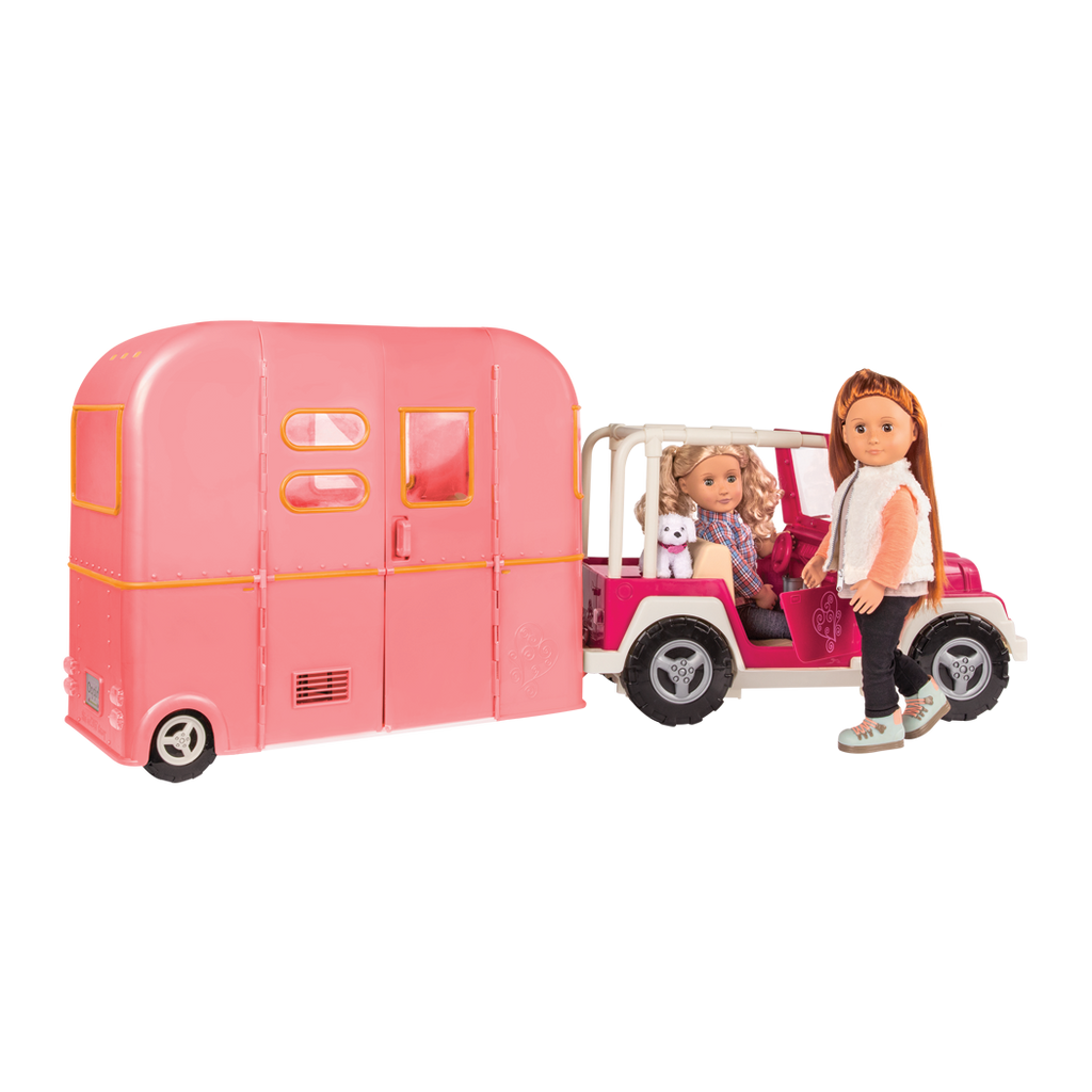 RV Seeing You Camper Pink with Noa and Coral