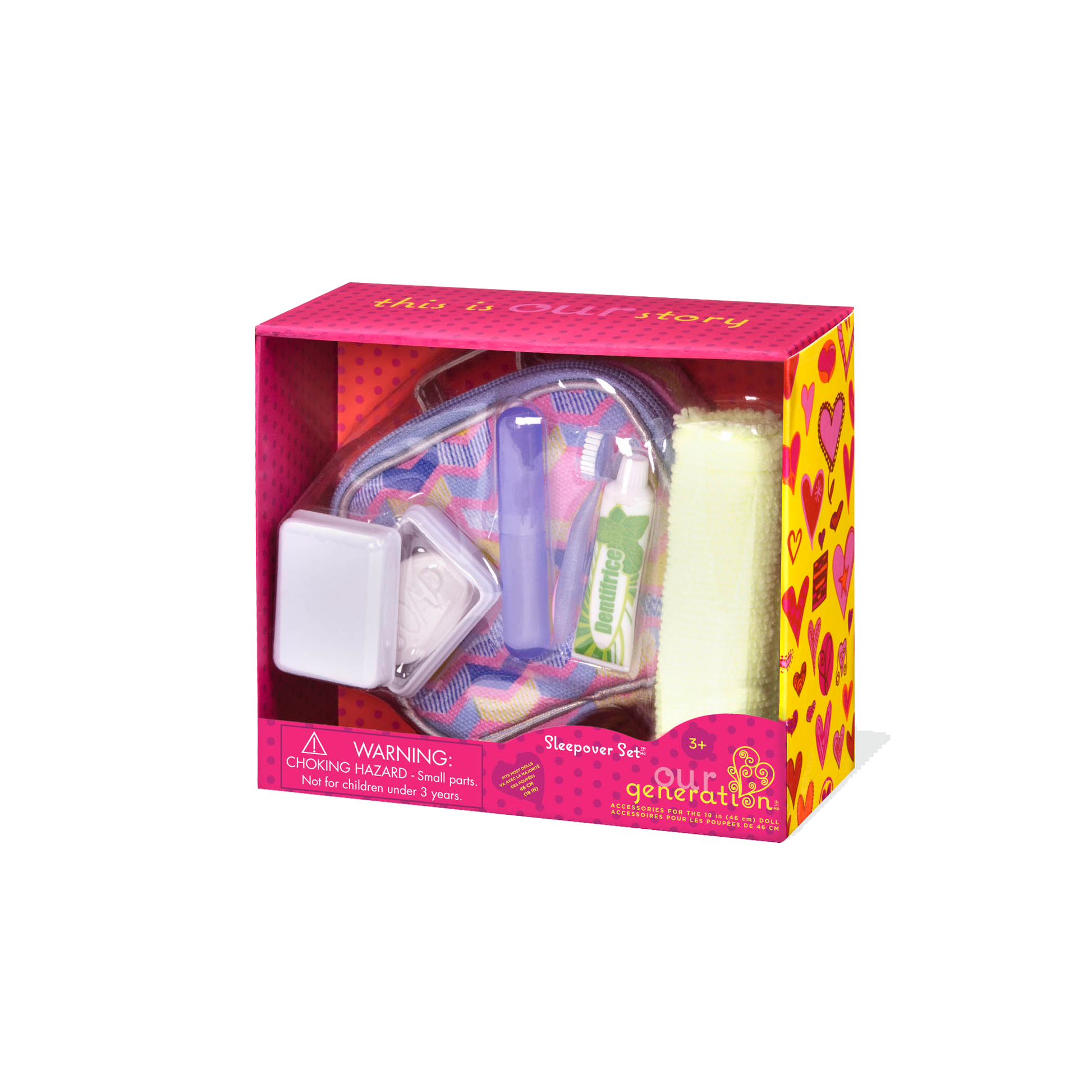 Sleepover toiletry bag playset