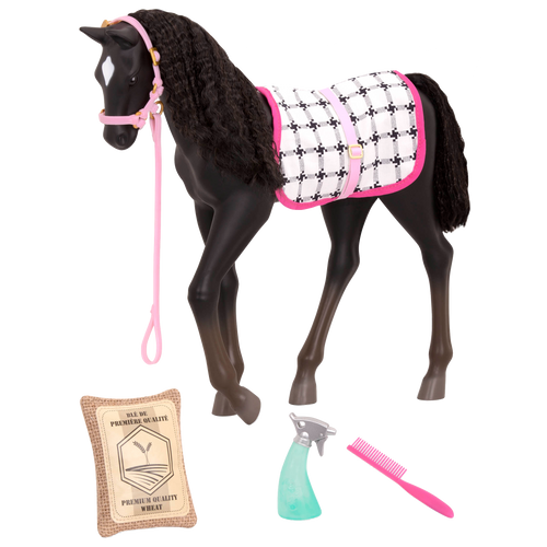 Black Velvet Foal | Baby Horse for 46 cm Dolls | Our Generation