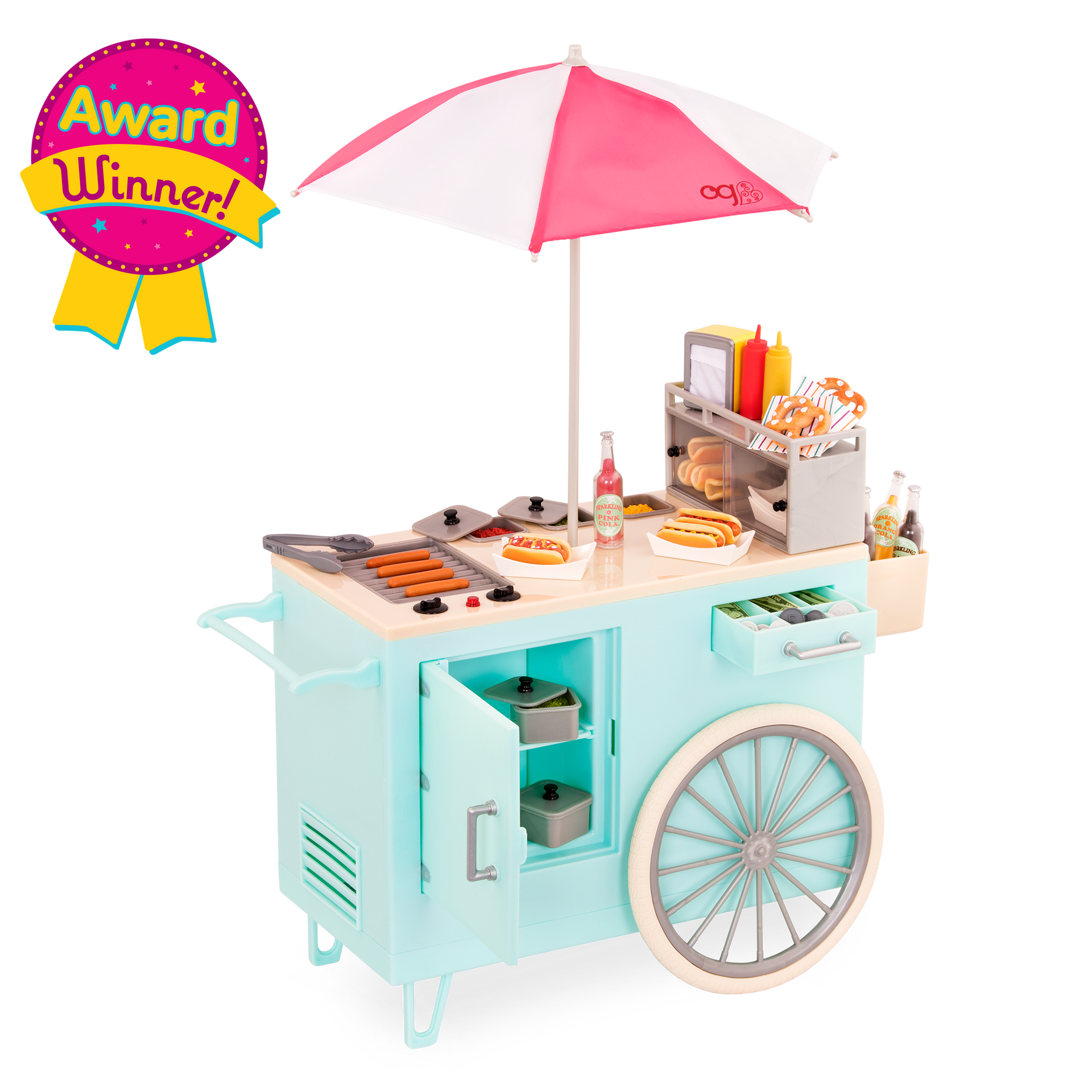 Carro De Hot Dogs Juguete Carrito Retro Hot Dog Juego De Comida