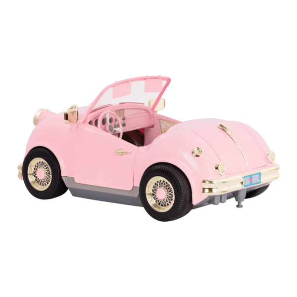 In the Drivers Seat Retro Cruiser Pink Noa and Coral driving02