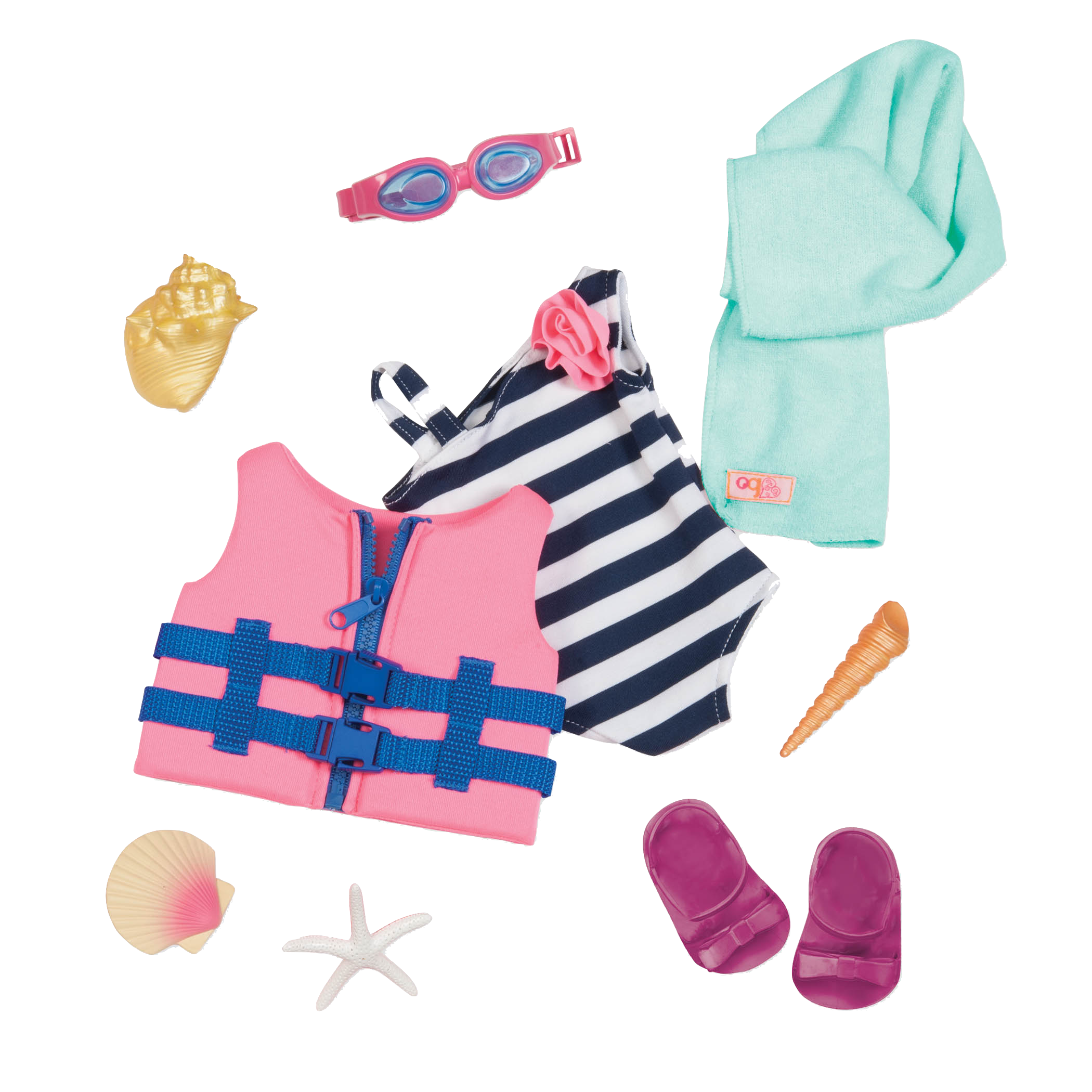 Fun Day Sun Day Beach Outfit for 18-inch Dolls