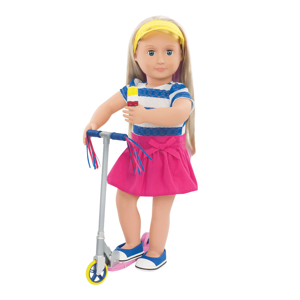 Fashion Outfit & Scooter for 18-inch Dolls