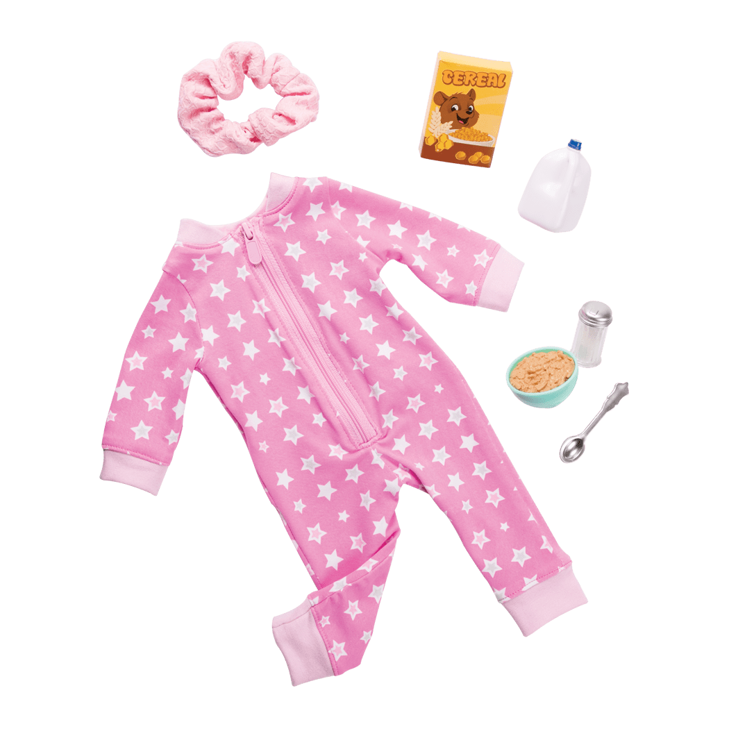 Onesie Pajama Outfit for 18-inch Dolls