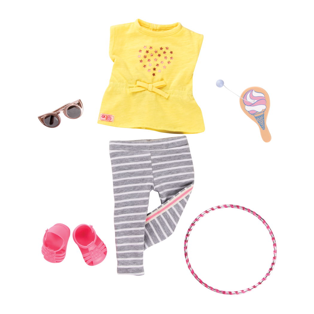 Hula Hurray outfit for 18inch dolls