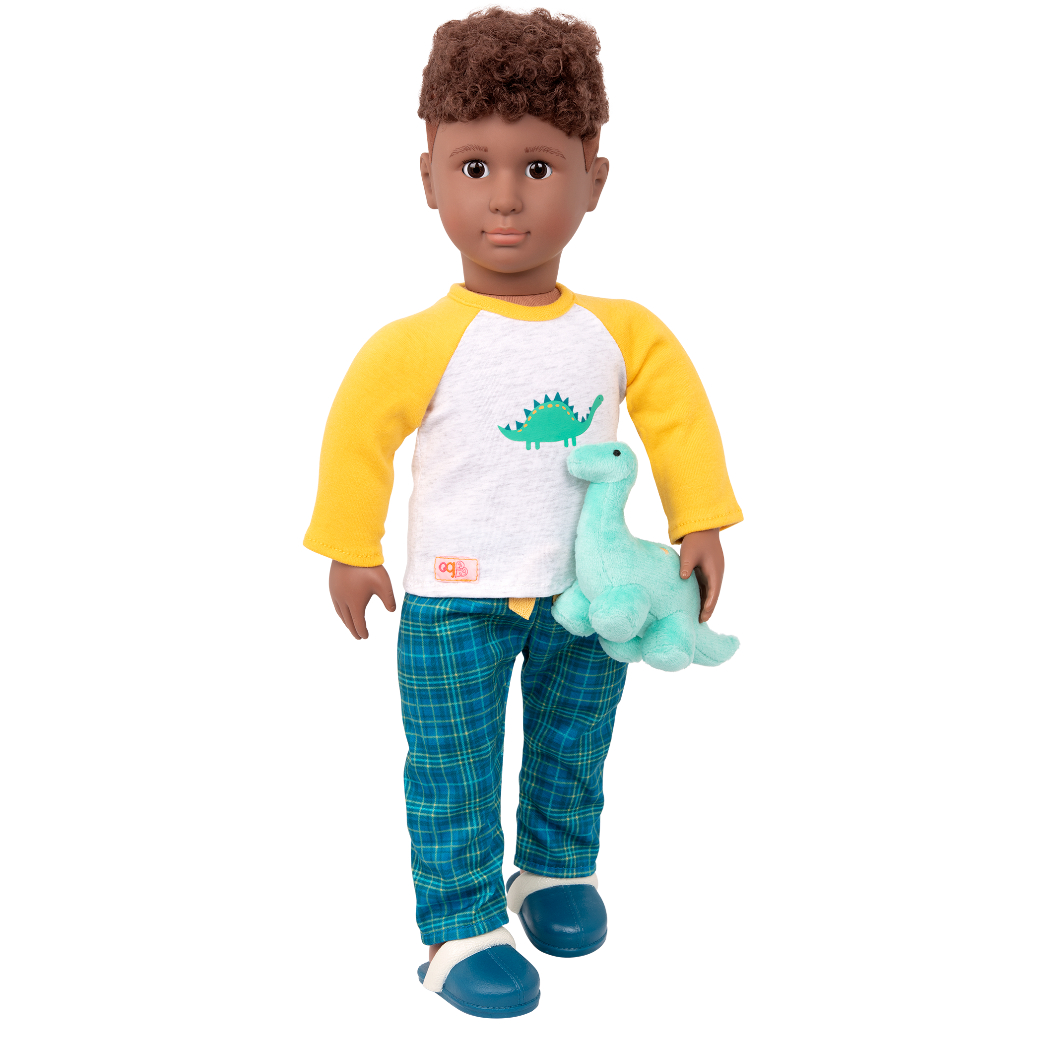 Dino-Snores Pajama Outfit Dinosaur Stuffed Animal for 18-inch Dolls