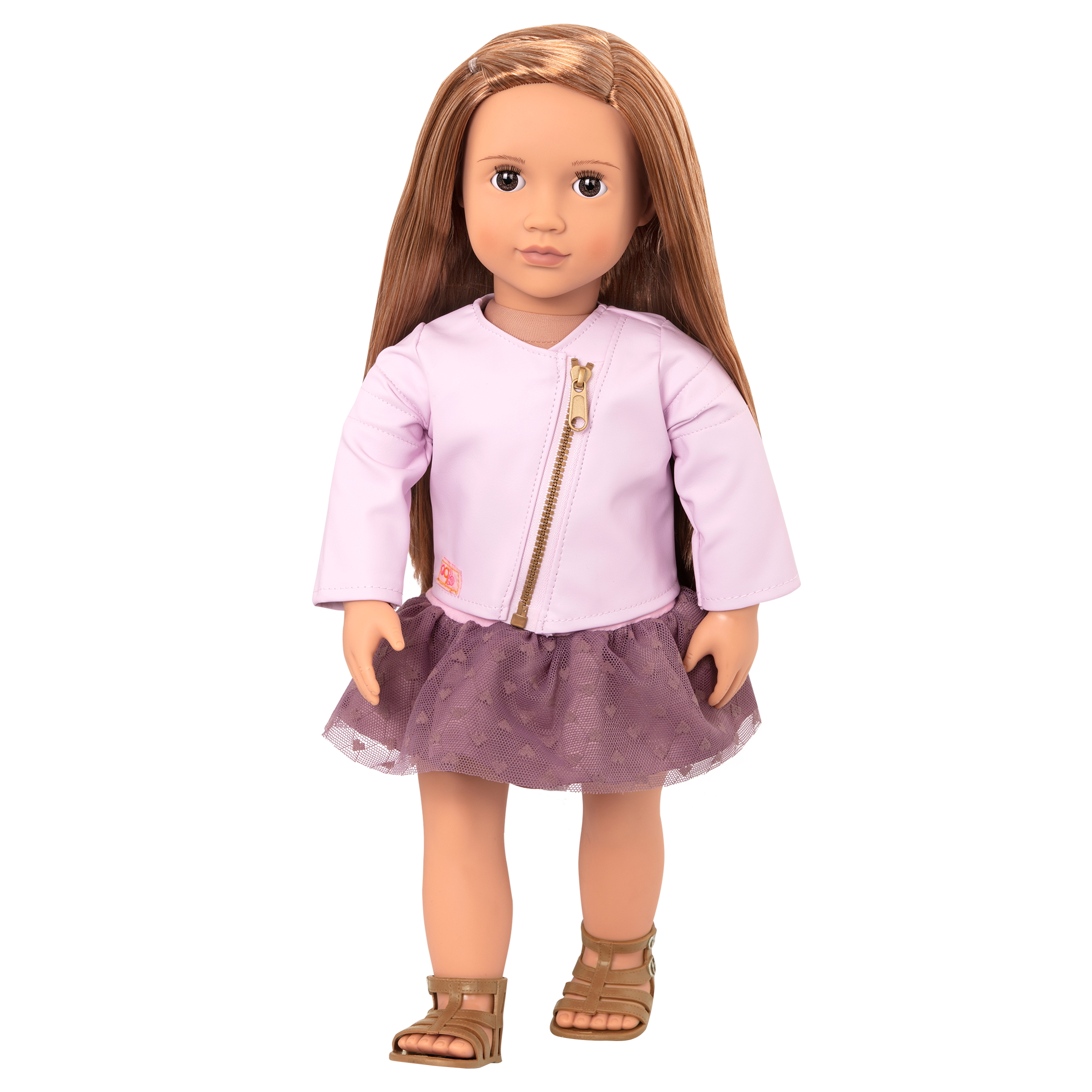 18-inch doll with light-brown hair and brown eyes