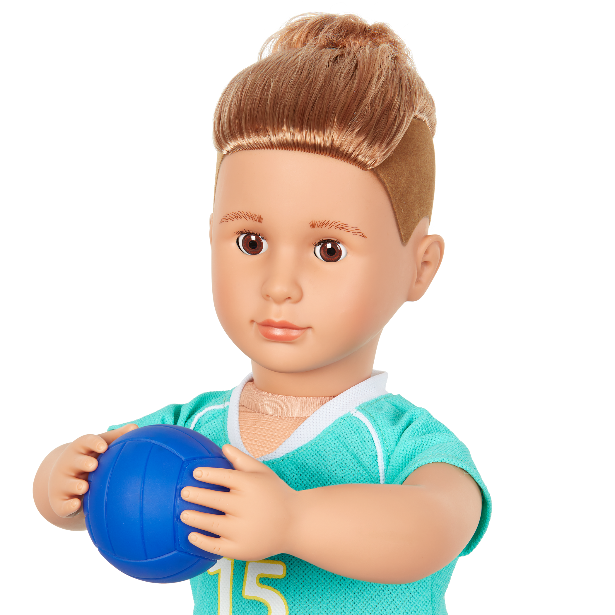 Posable 18-inch Volleyball Player Boy Doll Johnny