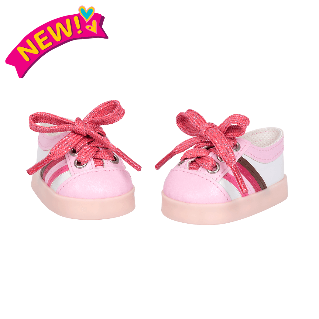 Rainbow Delight Light-Up Shoes for 18-inch Dolls