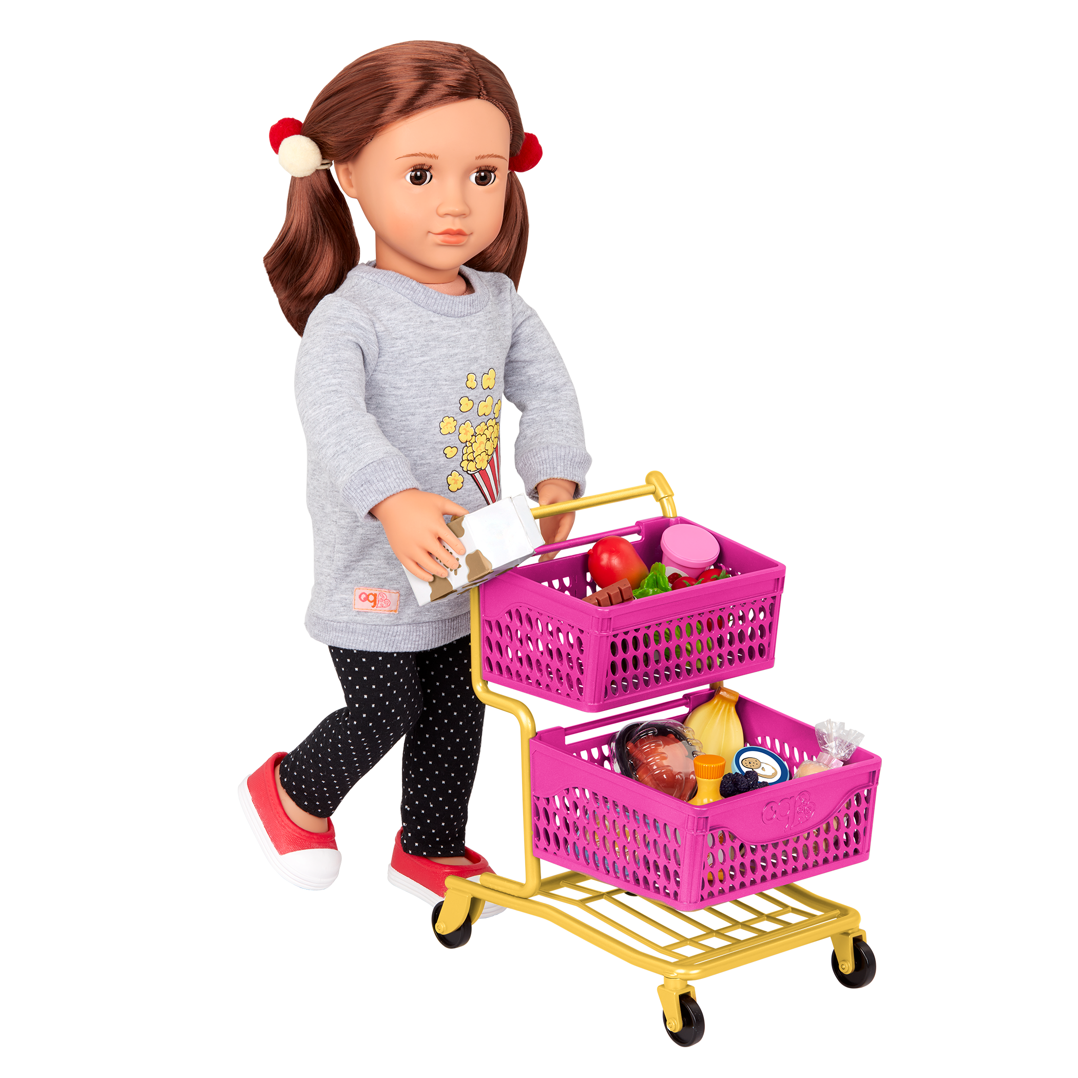 Our Generation Grocery Day Shopping Cart Set for 18-inch Dolls