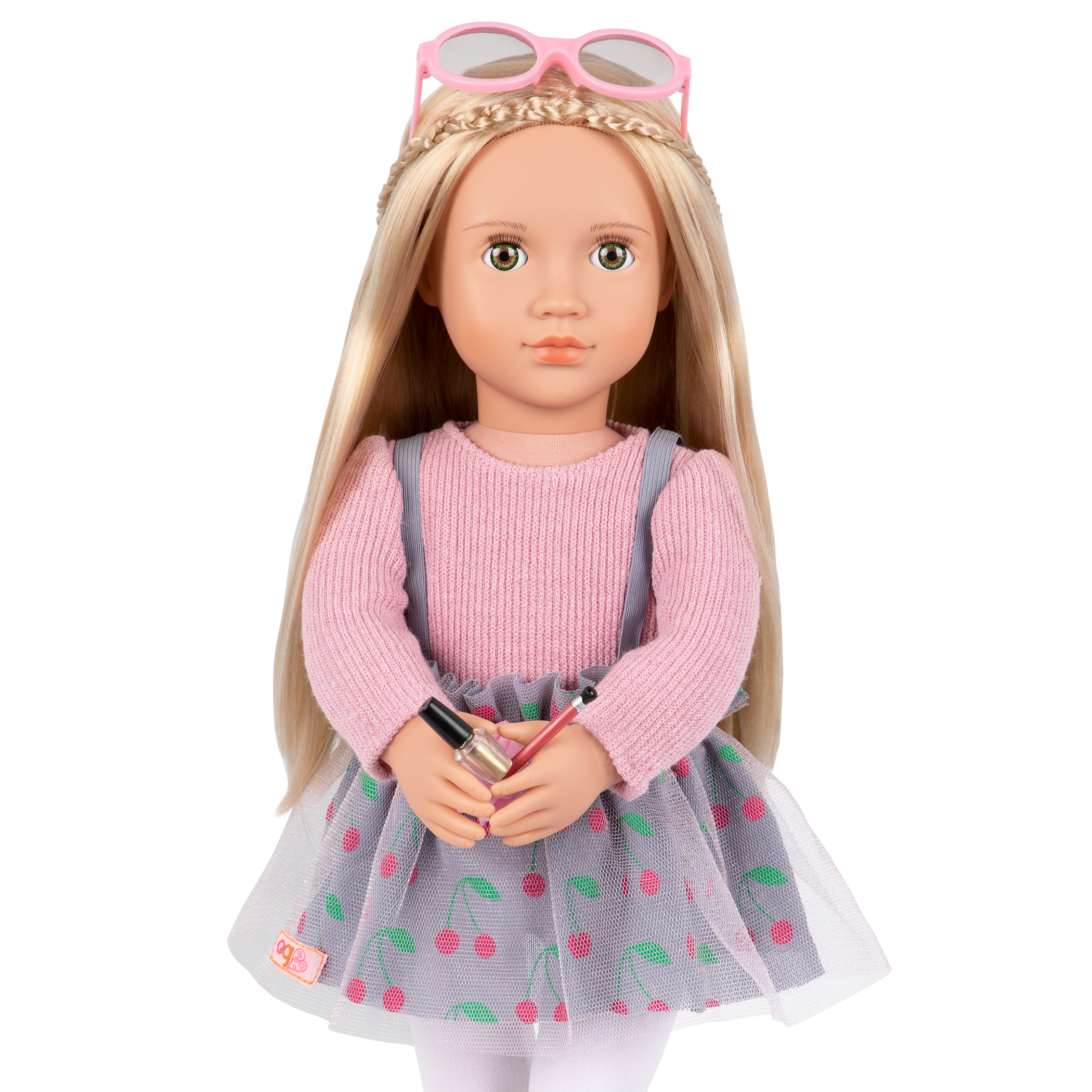 18-inch doll with purse fashion playset