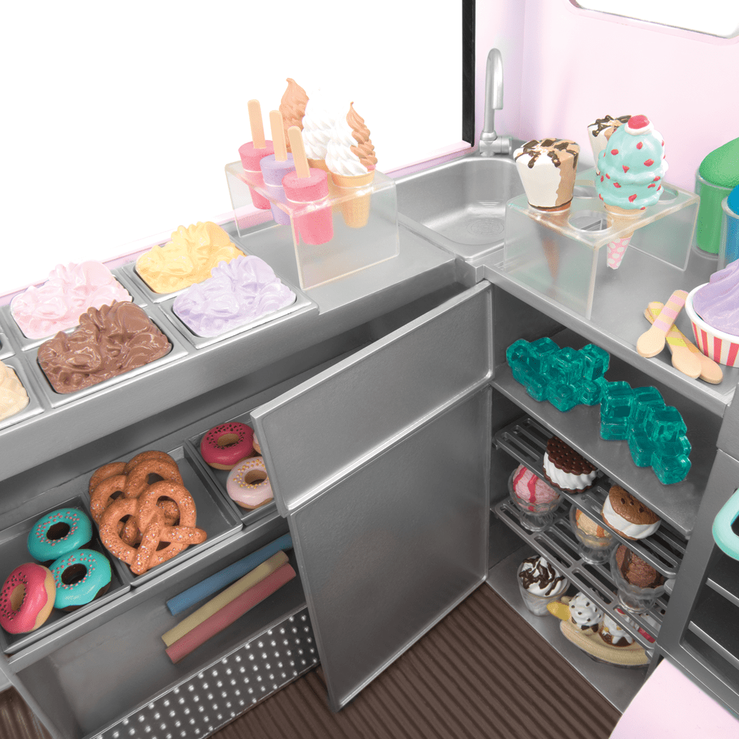 Sweet Stop Ice Cream Truck Pink all components