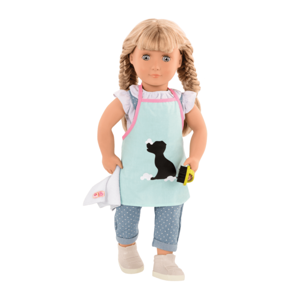 46 cm doll using pet grooming salon playset