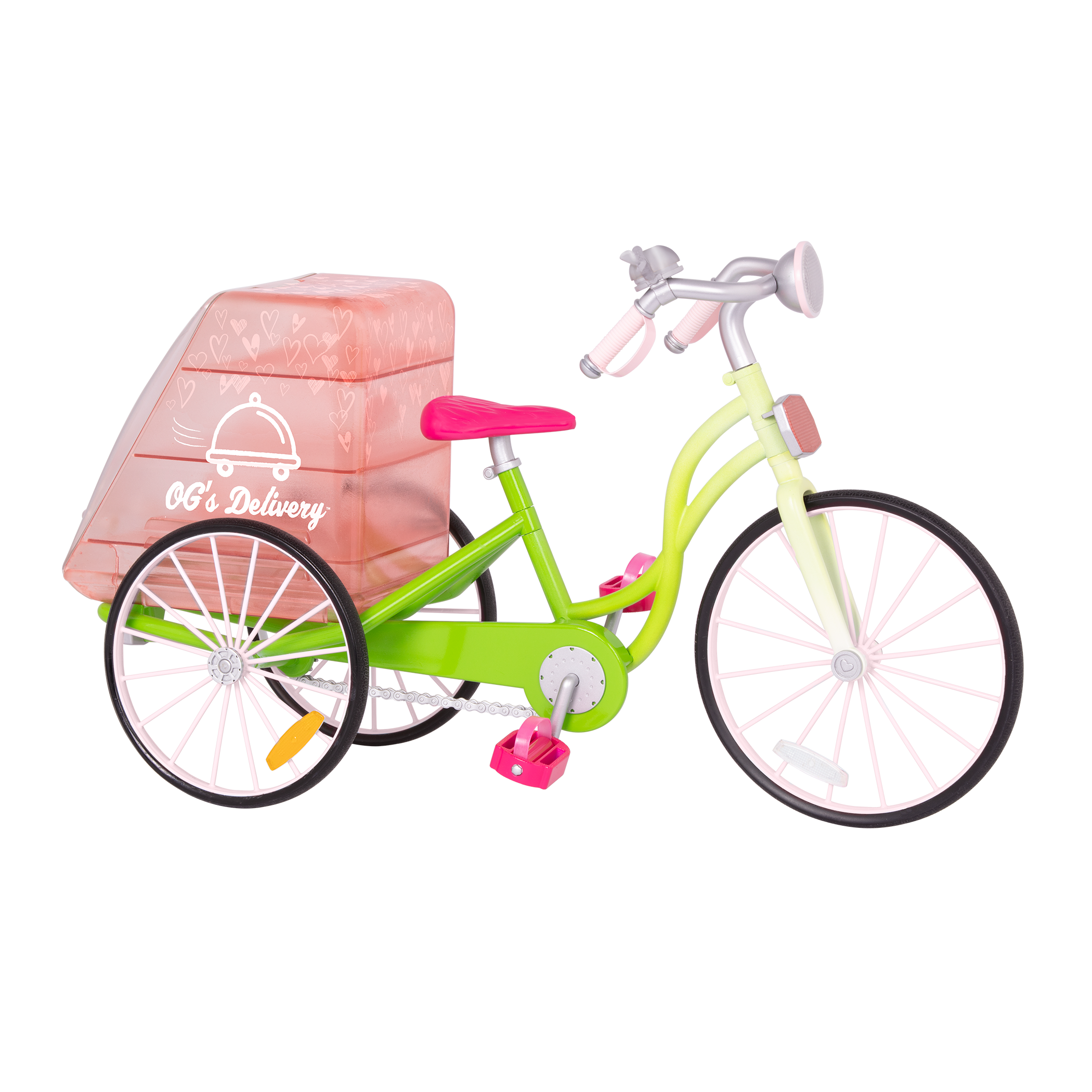 Toy delivery bicycle