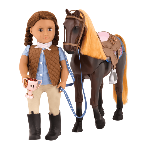 Thoroughbred horse figurine