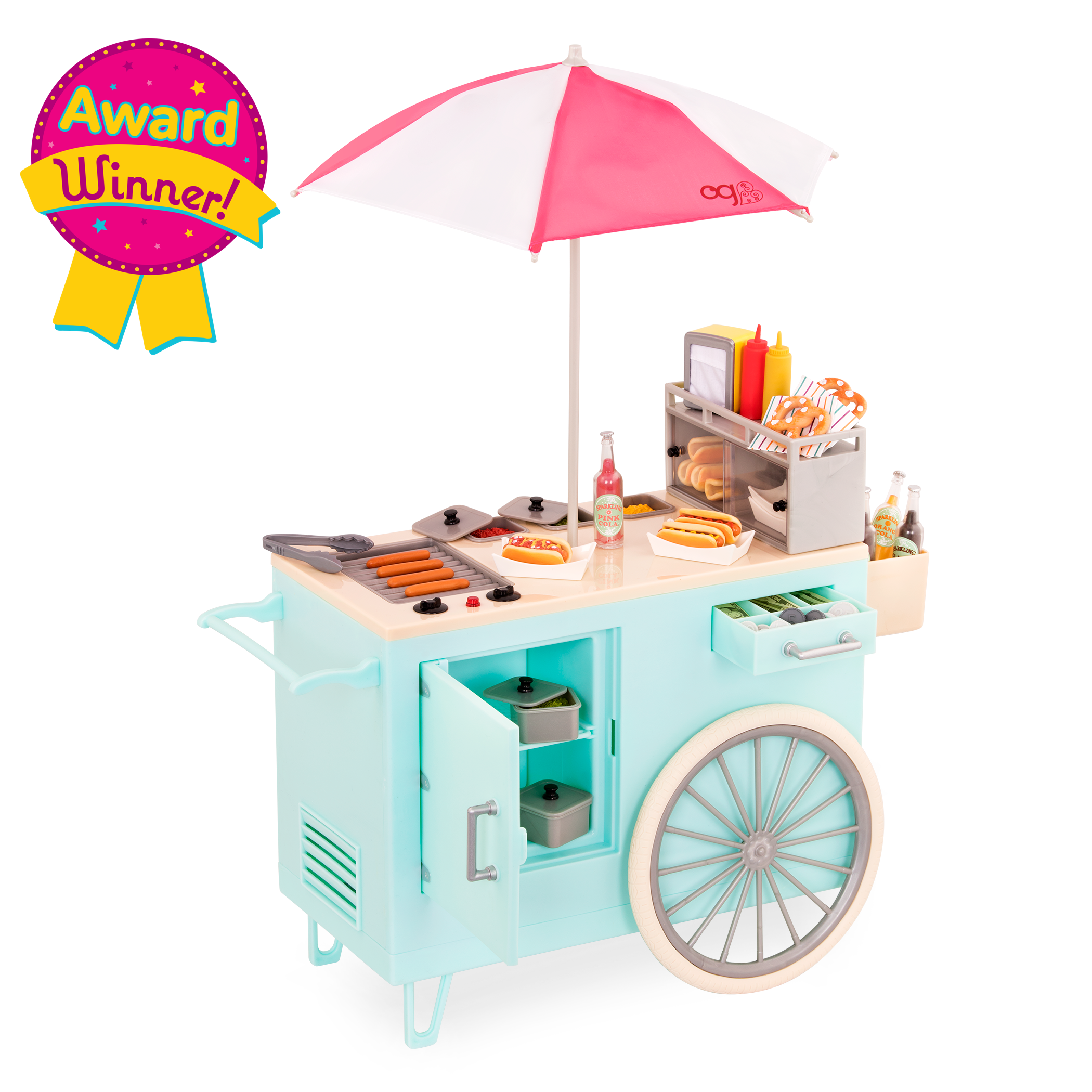 Hot dog cart playset